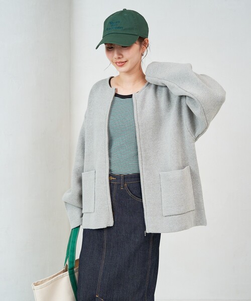 2月6日までの限定価格‼️ 【人気商品】WフェイスZIPカーディガン 2月6日までの限定価格‼️ 【人気商品】WフェイスZIPカーディガン 2