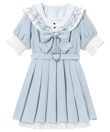 セーラービジューレースフリルワンピース