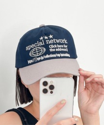 WEGO（ウィゴー）の「WEGO/ロゴ刺繍バイカラーキャップ（キャップ）」