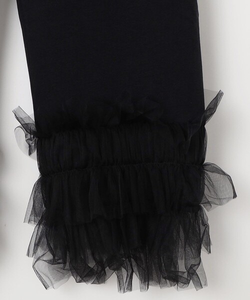 VIVIANO(ヴィヴィアーノ)の「VIVIANO/ヴィヴィアーノ Tulle Sweat Pants / VS-AW24-CS08 / スウェットパンツ(スウェットパンツ・レディース・ブラック・MEDIUM)」の6枚目の写真