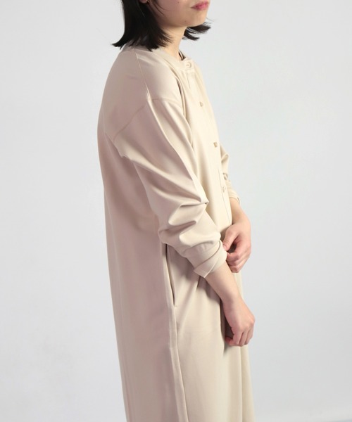 OWLEYE by domingo（アウルアイ バイドミンゴ）の「[ OWLEYE by domingo / アウルアイ ] ポンチカーディガンワンピース（ワンピース・レディース・ブラック/オレンジ/ライトベージュ・M/L）」の10枚目の写真