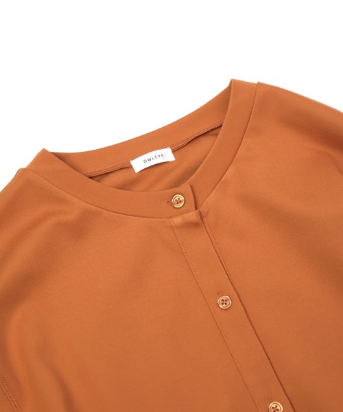 OWLEYE by domingo（アウルアイ バイドミンゴ）の「[ OWLEYE by domingo / アウルアイ ] ポンチカーディガンワンピース（ワンピース・レディース・ブラック/オレンジ/ライトベージュ・M/L）」の21枚目の写真