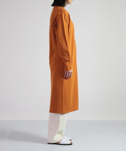 OWLEYE by domingo（アウルアイ バイドミンゴ）の「[ OWLEYE by domingo / アウルアイ ] ポンチカーディガンワンピース（ワンピース・レディース・ブラック/オレンジ/ライトベージュ・M/L）」の14枚目の写真