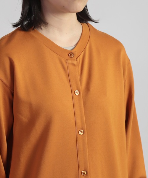 OWLEYE by domingo（アウルアイ バイドミンゴ）の「[ OWLEYE by domingo / アウルアイ ] ポンチカーディガンワンピース（ワンピース・レディース・ブラック/オレンジ/ライトベージュ・M/L）」の16枚目の写真