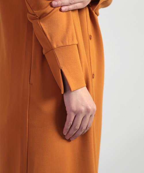 OWLEYE by domingo（アウルアイ バイドミンゴ）の「[ OWLEYE by domingo / アウルアイ ] ポンチカーディガンワンピース（ワンピース・レディース・ブラック/オレンジ/ライトベージュ・M/L）」の19枚目の写真