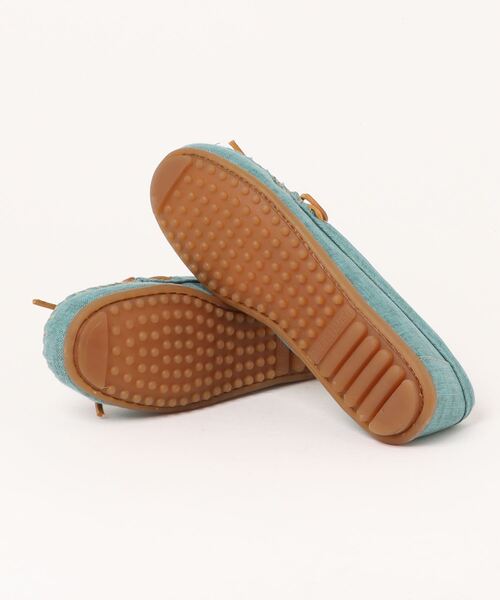Minnetonka(ミネトンカ)の「《MINNETONKA》モカシン キャンバス モック CANVAS MOC(モカシン/デッキシューズ・レディース・ライトブルー・US5/US5.5)」の3枚目の写真