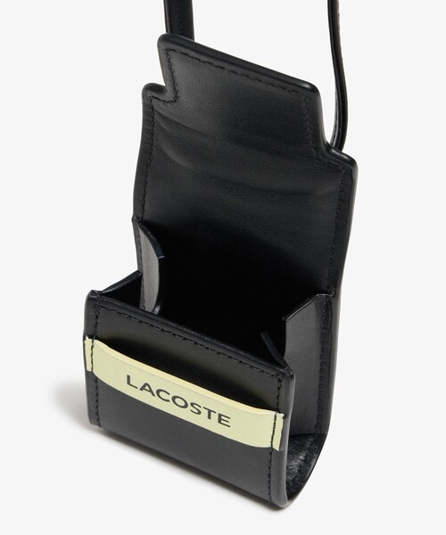 ラコステ◆LACOSTE◆Airpods 1 ケース カバー ロゴ ブラック セール】レザーエアポッズケース(スマホグッズ)|LACOSTE