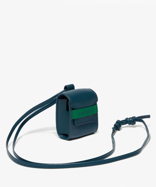 LACOSTE（ラコステ）の「レザーエアポッズケース（スマホグッズ・メンズ・ブラック/グリーン・FREE）」の7枚目の写真