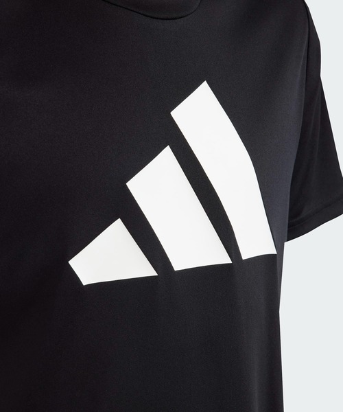 adidas（アディダス）の「トレイン エッセンシャルズ AEROREADY ロゴ レギュラーフィット 半袖Tシャツ / アディダス adidas（Tシャツ/カットソー・キッズ・ブラック・120/130/140/150）」の3枚目の写真