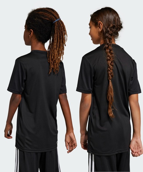 adidas（アディダス）の「トレイン エッセンシャルズ AEROREADY ロゴ レギュラーフィット 半袖Tシャツ / アディダス adidas（Tシャツ/カットソー・キッズ・ブラック・120/130/140/150）」の2枚目の写真