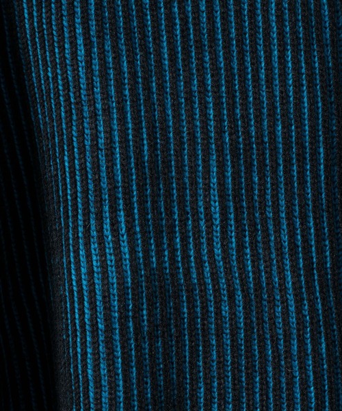 KUUUPY(クーピー)の「Ribbed Color-Block Crewneck Knit - 畦編み配色クルーネックニット(ニット/セーター・メンズ・レッド/ブルー/オレンジ・LARGE/MEDIUM/SMALL)」の5枚目の写真