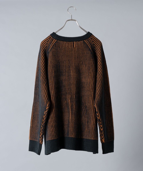 KUUUPY(クーピー)の「Ribbed Color-Block Crewneck Knit - 畦編み配色クルーネックニット(ニット/セーター・メンズ・レッド/ブルー/オレンジ・LARGE/MEDIUM/SMALL)」の12枚目の写真