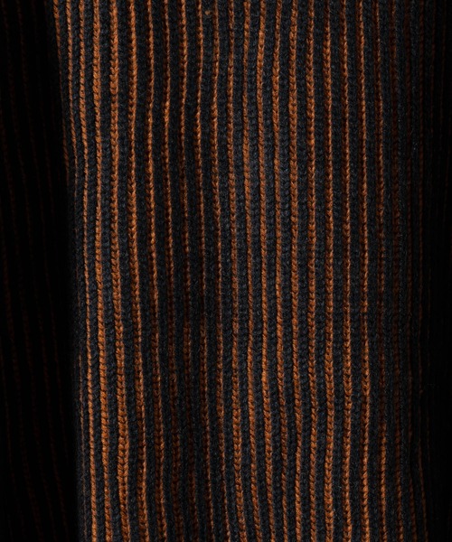 KUUUPY(クーピー)の「Ribbed Color-Block Crewneck Knit - 畦編み配色クルーネックニット(ニット/セーター・メンズ・レッド/ブルー/オレンジ・LARGE/MEDIUM/SMALL)」の13枚目の写真