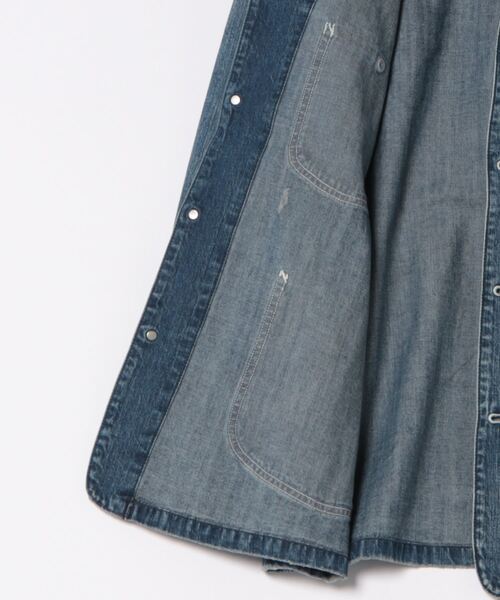 Lee（リー）の「Lee/リー【秋冬NEW】DUNGAREES VINTAGE LOCO JACKET/カバーオール（デニムジャケット・メンズ・ブルー/その他・SMALL/MEDIUM/LARGE/X-LARGE）」の4枚目の写真