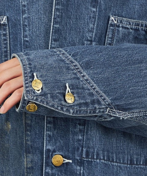 Lee（リー）の「Lee/リー【秋冬NEW】DUNGAREES VINTAGE LOCO JACKET/カバーオール（デニムジャケット・メンズ・ブルー/その他・SMALL/MEDIUM/LARGE/X-LARGE）」の8枚目の写真