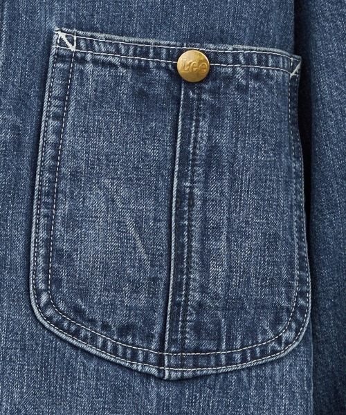 Lee（リー）の「Lee/リー【秋冬NEW】DUNGAREES VINTAGE LOCO JACKET/カバーオール（デニムジャケット・メンズ・ブルー/その他・SMALL/MEDIUM/LARGE/X-LARGE）」の9枚目の写真