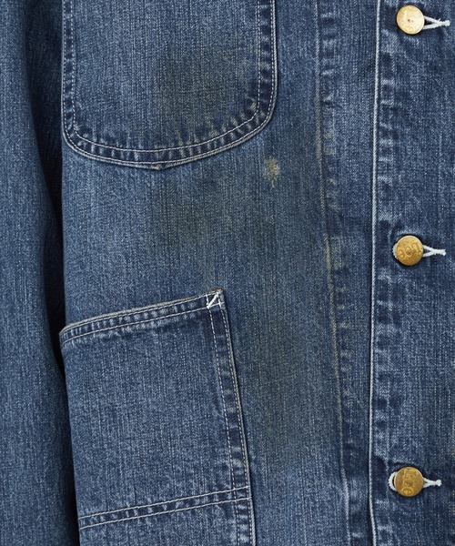 Lee（リー）の「Lee/リー【秋冬NEW】DUNGAREES VINTAGE LOCO JACKET/カバーオール（デニムジャケット・メンズ・ブルー/その他・SMALL/MEDIUM/LARGE/X-LARGE）」の10枚目の写真