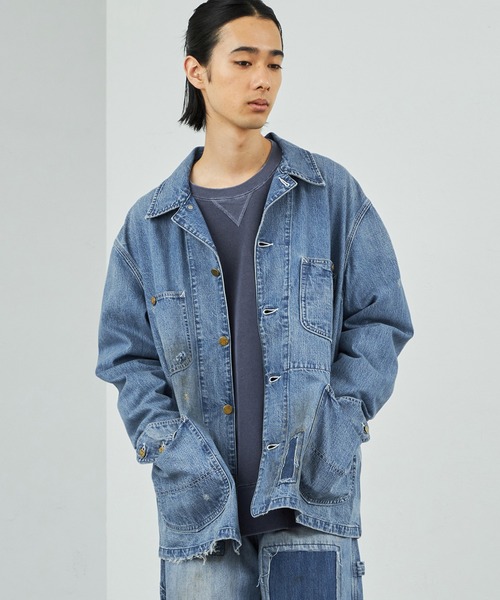 Lee（リー）の「Lee/リー【秋冬NEW】DUNGAREES VINTAGE LOCO JACKET/カバーオール（デニムジャケット・メンズ・ブルー/その他・SMALL/MEDIUM/LARGE/X-LARGE）」の19枚目の写真