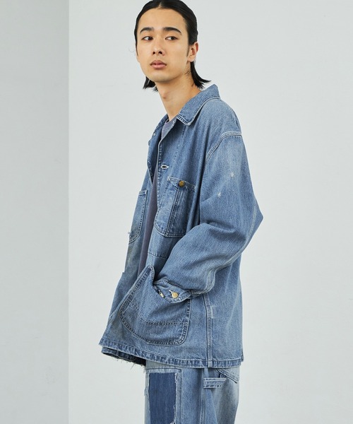Lee（リー）の「Lee/リー【秋冬NEW】DUNGAREES VINTAGE LOCO JACKET/カバーオール（デニムジャケット・メンズ・ブルー/その他・SMALL/MEDIUM/LARGE/X-LARGE）」の20枚目の写真