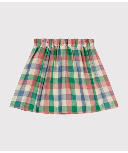 PETIT BATEAU(プチバトー)の「ダブルガーゼスカート(スカート・キッズ・ホワイト系その他・6YEAR/8YEAR/12YEAR)」の2枚目の写真