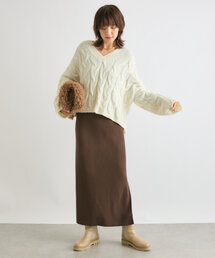 RIVE DROITE | 予約【ニット素材登場!】ラウンドネック2WAYワンピース(ワンピース)