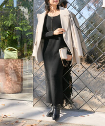 RIVE DROITE | 予約【ニット素材登場！】ラウンドネック2WAYワンピース(ワンピース)