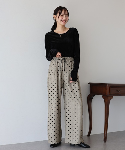 セール】フロッキードットパンツ（その他パンツ）｜BLUEEAST