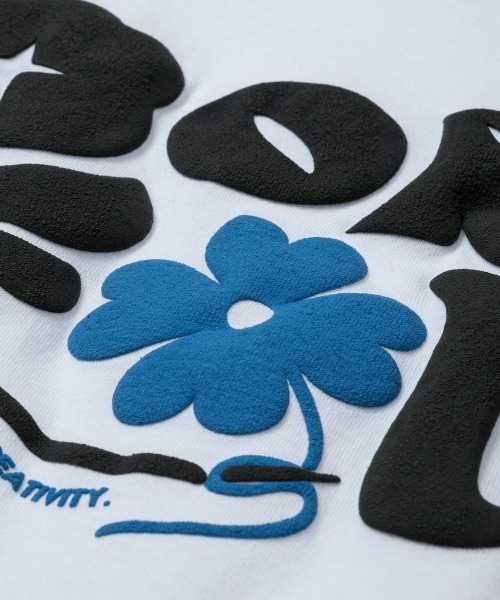 rehacer : Portfolio foaming Logo CS / ポートフォリオ フォーミング ロゴ ワイド カットソー（Tシャツ/カットソー）｜rehacer（レアセル）