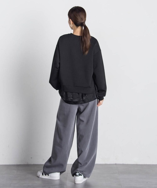 VICKY(ビッキー)の「【アンサンブル】サイドスリット+ティアードタンク≪洗濯機で洗える≫(Tシャツ/カットソー・レディース・ホワイト/ブラック/ブラック系その他/ライトグレー・M)」の20枚目の写真