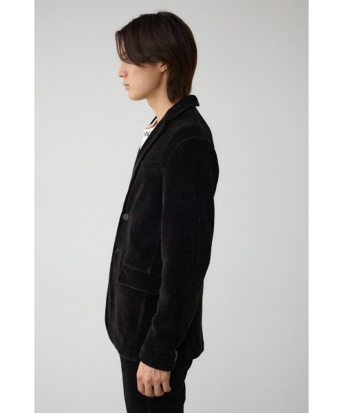 AZUL by moussy（アズールバイマウジー）の「ベロアコーデュロイステイサムジャケット（テーラードジャケット・メンズ・ブラック/グレー・LARGE/MEDIUM）」の7枚目の写真