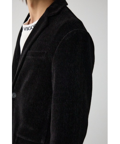 AZUL by moussy（アズールバイマウジー）の「ベロアコーデュロイステイサムジャケット（テーラードジャケット・メンズ・ブラック/グレー・LARGE/MEDIUM）」の10枚目の写真