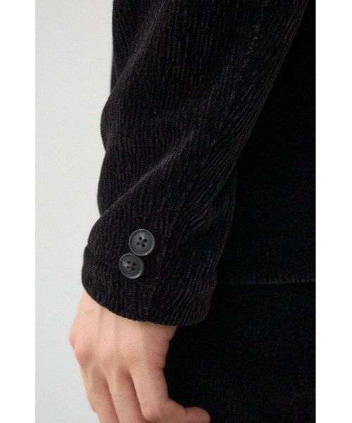 AZUL by moussy（アズールバイマウジー）の「ベロアコーデュロイステイサムジャケット（テーラードジャケット・メンズ・ブラック/グレー・LARGE/MEDIUM）」の11枚目の写真