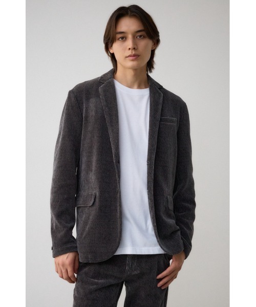 AZUL by moussy（アズールバイマウジー）の「ベロアコーデュロイステイサムジャケット（テーラードジャケット・メンズ・ブラック/グレー・LARGE/MEDIUM）」の16枚目の写真