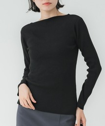 coca（coca）（コカ）の「アンゴラタッチ ボートネックリブニット（ニット/セーター・レディース）」