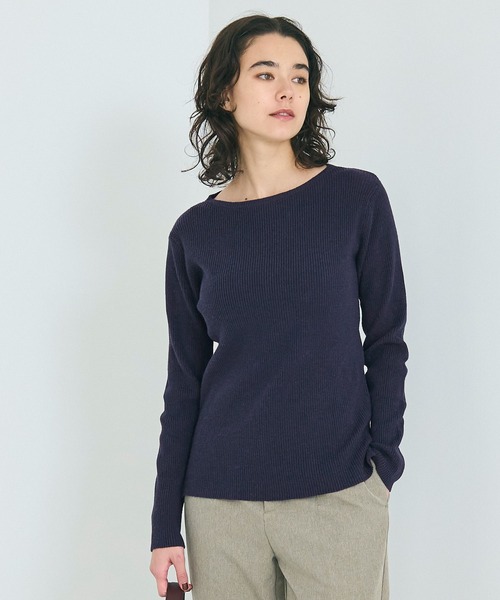 coca（coca）（コカ）の「【WEB限定セール】アンゴラタッチ ボートネックリブニット（ニット/セーター・レディース・ブラック/A/B/アイボリー/その他1/チャコール/ネイビー・S/M/L）」の22枚目の写真