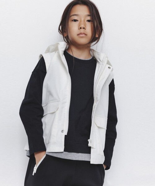 BRANSHES(ブランシェス)の「【b.+A 】金子綾/4WAYジャケット(その他アウター・キッズ・ブラック/アイボリー・150/130/140/90/100/110/120)」の8枚目の写真