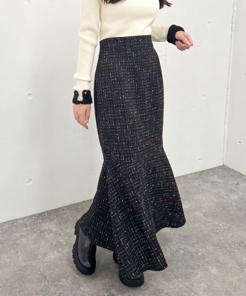 【セール】ツイードマーメイドスカート(スカート)|archives(アルシーヴ) 【セール】ツイードマーメイドスカート(スカート)|archives(アルシーヴ)