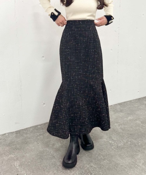 【セール】ツイードマーメイドスカート(スカート)|archives(アルシーヴ) 【セール】ツイードマーメイドスカート(スカート)|archives(アルシーヴ)