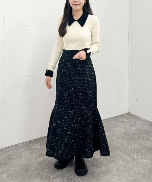 【セール】ツイードマーメイドスカート(スカート)|archives(アルシーヴ) 【セール】ツイードマーメイドスカート(スカート)|archives(アルシーヴ)