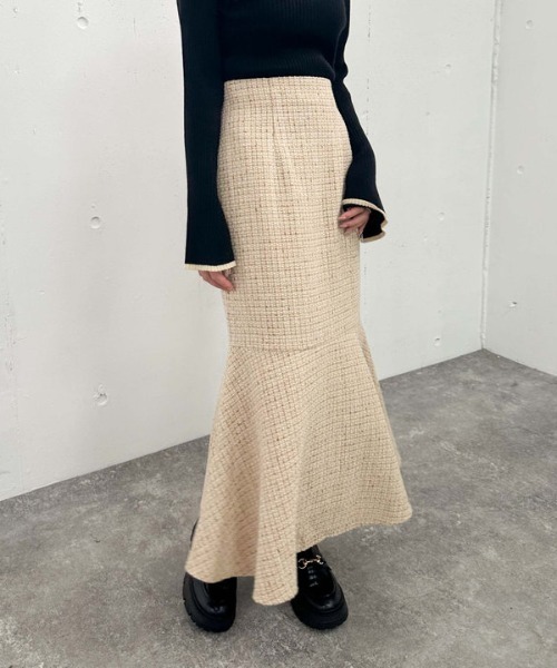 【セール】ツイードマーメイドスカート(スカート)|archives(アルシーヴ) 【セール】ツイードマーメイドスカート(スカート)|archives(アルシーヴ)