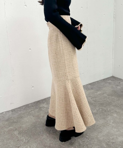 【セール】ツイードマーメイドスカート(スカート)|archives(アルシーヴ) 【セール】ツイードマーメイドスカート(スカート)|archives(アルシーヴ)