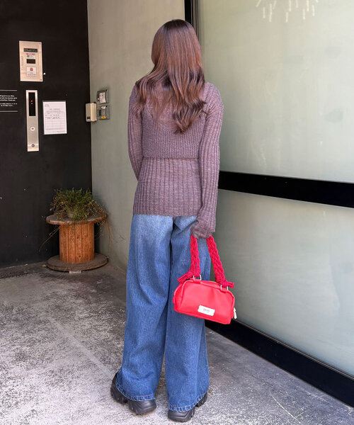 ニット セーター 「WEB限定」モヘアタッチビスチェ付きニット レディース CIAOPANIC ニット セーター 「WEB限定」モヘアタッチビスチェ