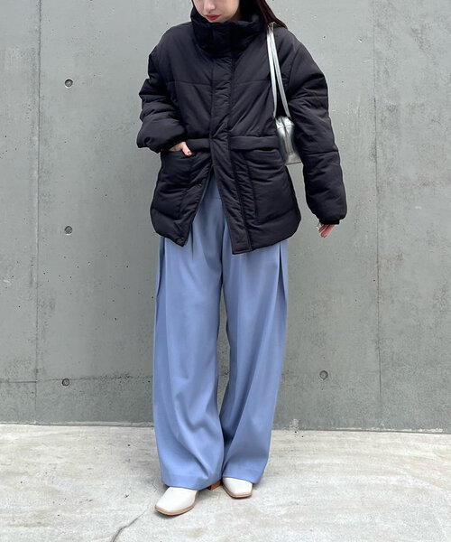 mline（エムライン）の「[mline]ウエストボタンスラックス（スラックス・レディース・ブラック/ブルー/チャコールグレー・1/2）」の15枚目の写真