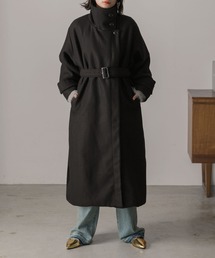 ad thie（アドティエ）の「スタンドカラー ２WAYオーバーコート（チェスターコート）」