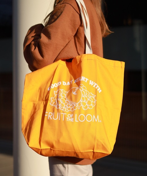 FRUIT OF THE LOOM（フルーツオブザルーム）の「【FRUIT OF THE LOOM】BRAIDED CORD TOTE BAG（トートバッグ・レディース・ライトブルー/オレンジ・FREE）」の2枚目の写真