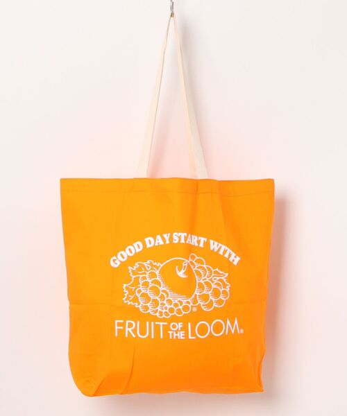 FRUIT OF THE LOOM（フルーツオブザルーム）の「【FRUIT OF THE LOOM】BRAIDED CORD TOTE BAG（トートバッグ・レディース・ライトブルー/オレンジ・FREE）」の7枚目の写真