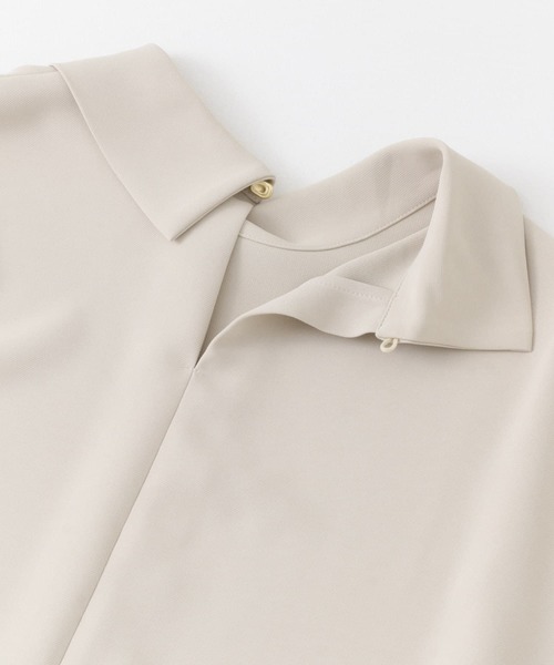 CHIGNON（シニヨン）の「CHIGNON　スリーブレイヤードドルマンブラウス（シャツ/ブラウス・レディース・ライトベージュ/ブラック・FREE）」の14枚目の写真