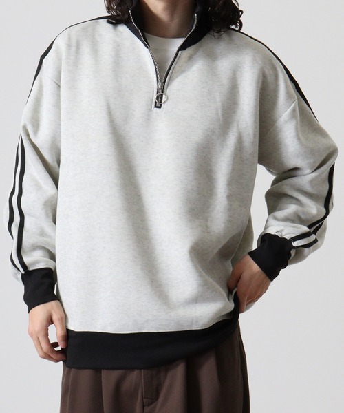 FUNALIVE(ファンアライブ)の「Half-zip sweatshirt / ハーフジップ スウェットトレーナー unisex(スウェット・メンズ・オートミール/グレイッシュベージュ/ブラック/チャコールアッシュ・M/L/XL)」の16枚目の写真