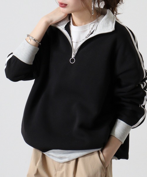 Dealivez ハーフジップ　トレーナー ワンフォークロージング 1111clothing ハーフジップ トレーナー