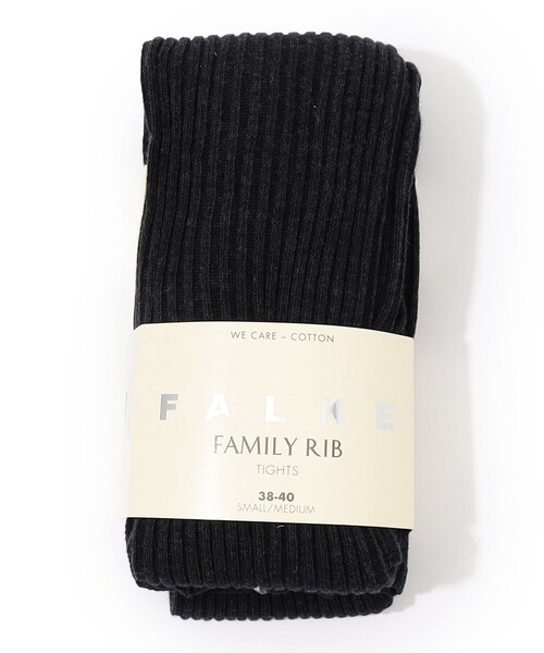 FALKE(ファルケ)の「■FALKE Family リブタイツ(タイツ/ストッキング・レディース・チャコールグレー/ブラック/ベージュ・FREE)」の4枚目の写真